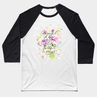 Scripture Watercolor | Romans 12 Baseball T-Shirt